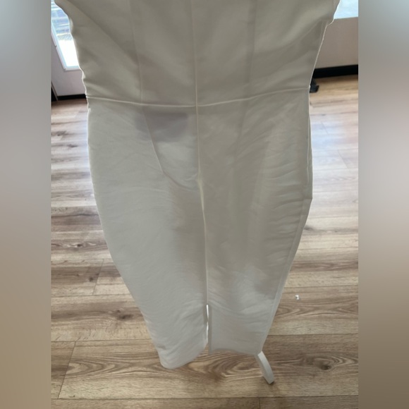 MORE TO COME Sophia Strapless Midi Dress in White - Picture 8 of 12